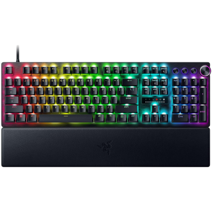 Геймърска клавиатура RAZER Huntsman V3 Pro (RZ03-04970100-R3M1), Analog Optical Switch Gen-2, Razer Chroma RGB, USB Type-C Cable, Black