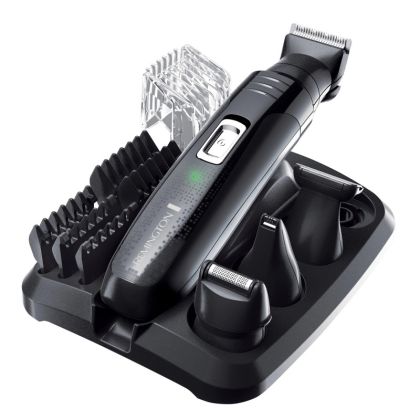 Комплект REMINGTON Groom Kit PG6130, 2-20 мм, 4 накрайника, Самонаточващи се ножчета, Черен
