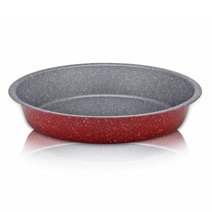Тава за печене ROSBERG Premium RP51222RR28, 28 см, Мраморно покритие, Червен