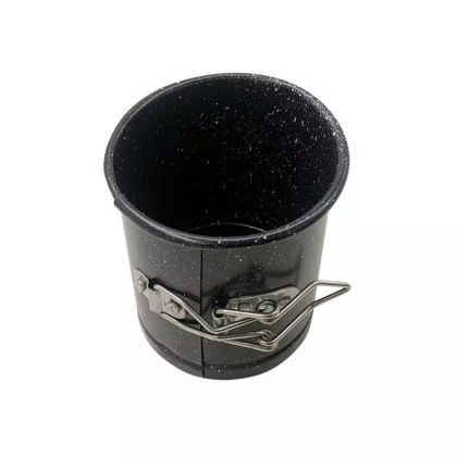 Форма за торта с падащо дъно KINGHOFF KH 1787, 8-28 см, Разтягащи се стени, Мраморно покритие, Стомана, Черен