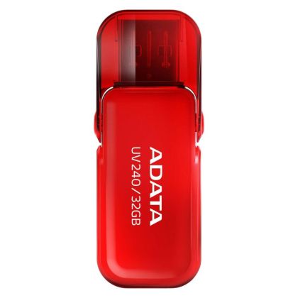 USB памет 32GB ADATA UV240, USB 2.0, Red - AUV240-32G-RRD