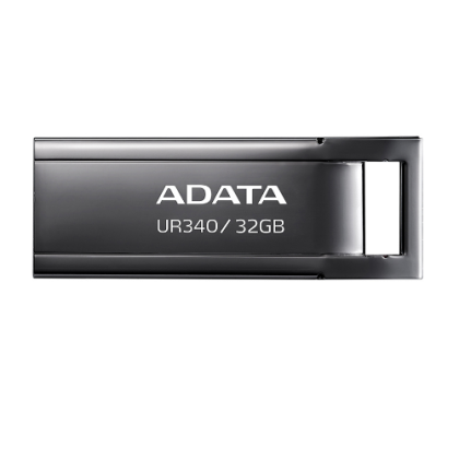 USB памет 32GB ADATA UR340, USB 3.2 Gen1, Metal, Black - AROY-UR340-32GBK