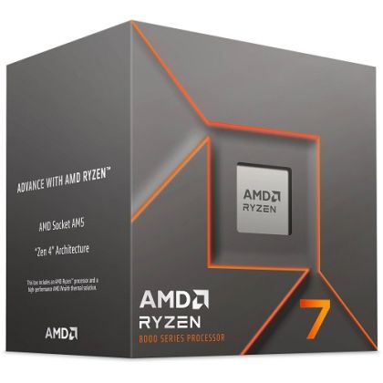 Процесор AMD Ryzen 7 8700F (4.1GHz up to 5.0GHz, 8 ядра, AM5) box, with Wraith Stealth Cooler