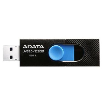 USB памет 128GB ADATA UV320, USB 3.2 Gen1, Black/Blue - AUV320-128G-RBKBL