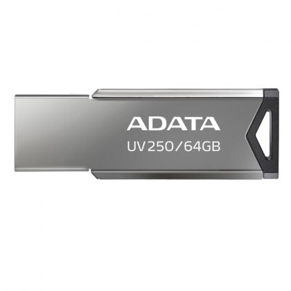USB памет 64GB ADATA UV250 , USB 2.0, Silver - AUV250-64G-RBK