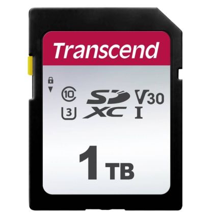 SD памет 1TB TRANSCEND 300S (TS1TSDC300S), SDXC, Class 10, UHS-I U3, V30, 3D NAND