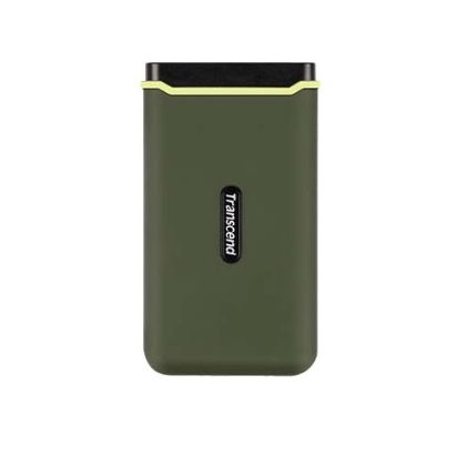 Външно SSD 500GB TRANSCEND ESD380C (TS500GESD380C),  Portable SSD, USB-C 3.2 Gen 2x2 (USB 20Gbps), Military green