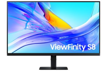 Монитор SAMSUNG ViewFinity S8 32D800 (LS32D800UAUXEN), 32" VA, 4K UHD (3840x2160) 60Hz, 16:9, 5ms, 350cd/m2, 3000:1, HDMI, DP, USB-C 90W, USB 3.0, Black