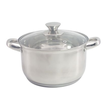 Тенджера с капак ROSBERG R51210L26, 26 см, 7.6 л, Индукция, Инокс