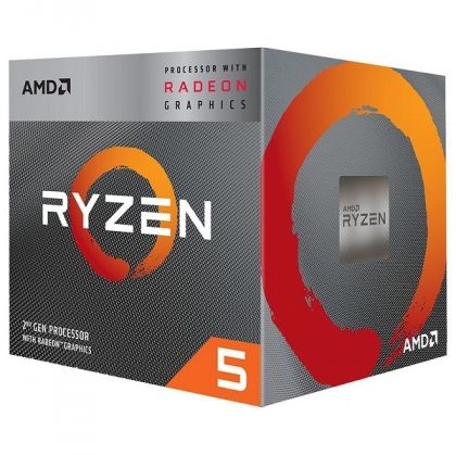 AMD CPU Desktop Ryzen 5 4C/8T 3400G (4.2GHz,6MB,65W,AM4) box, RX Vega 11 Graphics, with Wraith Spire cooler