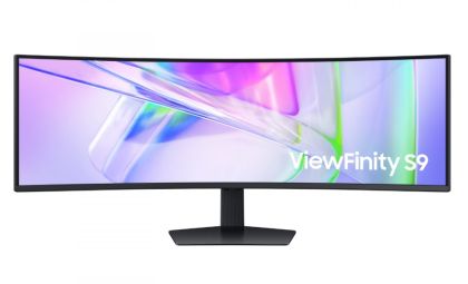 Монитор SAMSUNG ViewFinity S95UC 49C950 (LS49C950UAUXEN), 49" VA QLED Curved 1000R, DQHD (5120x1440) 120Hz, 32:9, 5ms, 350 cd/m2, 3000:1, Speakers 2x5W, 2xHDMI, DP, USB-C 90W, USB 3.0, LAN, Black