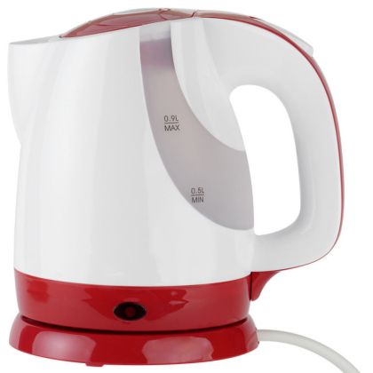 Електрическа кана ROSBERG Premium RP51230F, 1300W, 900 ml, Мерителна скала, Бял/червен