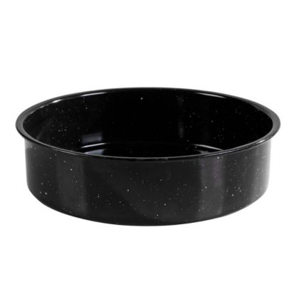 Тава за печене ROSBERG R51222JR28, 28 см, Емайл, Незалепващо покритие, Черен