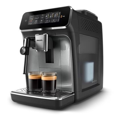 Автоматична еспресо машина PHILIPS EP3329/70 3300 series, 1500W, 5 напитки, 15 bar, Black panther