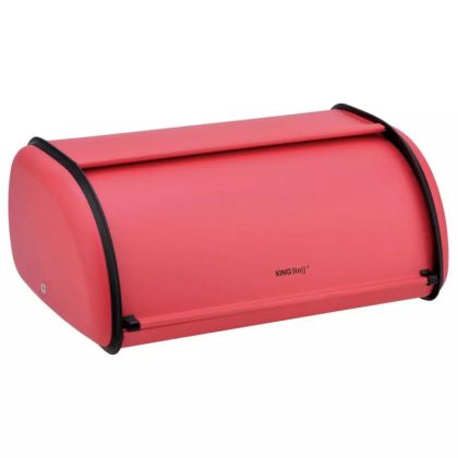 Кутия за хляб KINGHOFF KH 1753, 36 см, Лека и здрава конструкция, Стомана, Червен