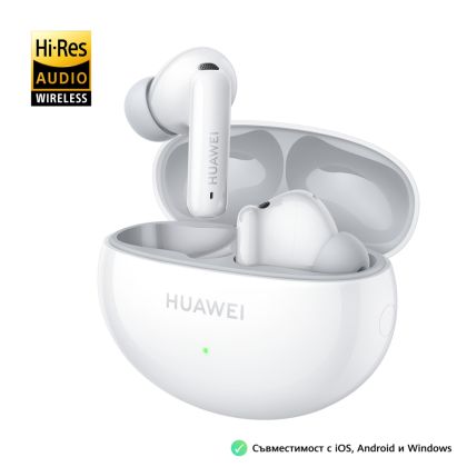 Безжични слушалки HUAWEI FreeBuds 6i White