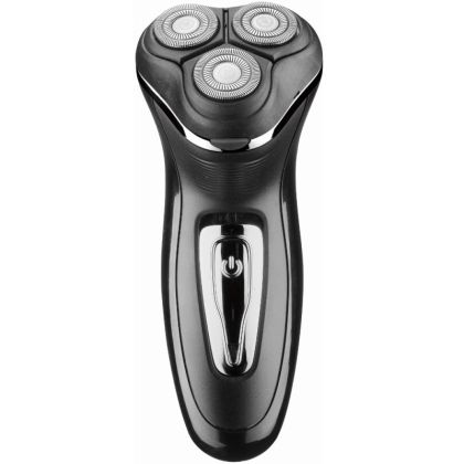 Акумулаторна самобръсначка ROSBERG R51814B, 3 глави, 600 mAh, Тример, Черен