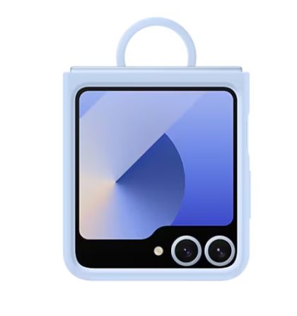 Гръб за SAMSUNG Galaxy Flip6 Silicone Case with Ring Blue