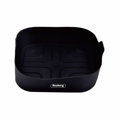 Силиконова форма за Airfryer ROSBERG R51980SSN, 18x18x5 см, Черен