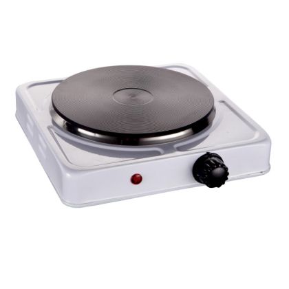 Електрически котлон ROSBERG R51445I, 1500 W, Термостат, Плоча 185 мм, Бял