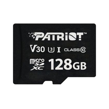 MicroSD памет 128GB PATRIOT VX Series microSDXC, Class 10 UHS-I U3 V30
