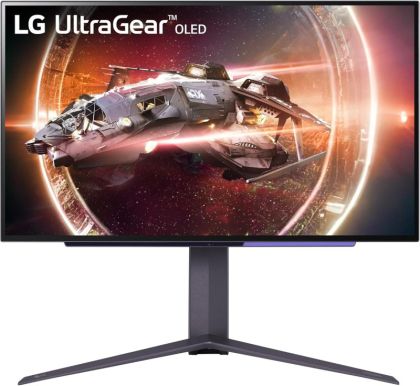 Монитор LG 27GS95QE-B UltraGear,  26.5" OLED, QHD (2560x1440) 240Hz, 16:9, 0.03ms, 275 cd/m2, 1.5М:1, FreeSync Premium Pro, NVIDIA G-Sync, 2xHDMI, DP, USB, Black