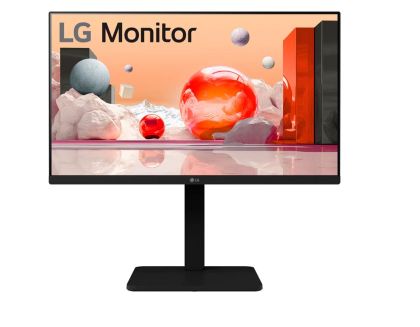 Монитор LG 24BA550-B, 23.8" IPS, FullHD (1920 x 1080) 100Hz, 16:9, 5ms, 250 cd/m², 1300:1, Dynamic Action Sync, Speaker 2x2W, VGA, HDMI, DP, 2xUSB, Black