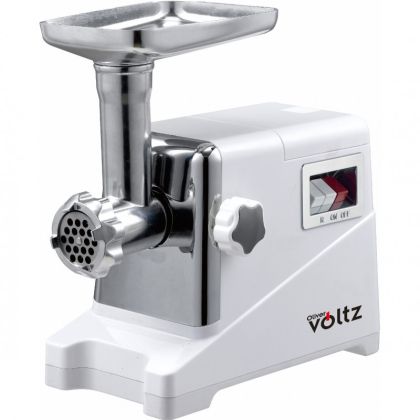 Месомелачка с приставка за домати Oliver VOLTZ OV51991D, 2000W, Обратен ход, Аксесоари, Бял