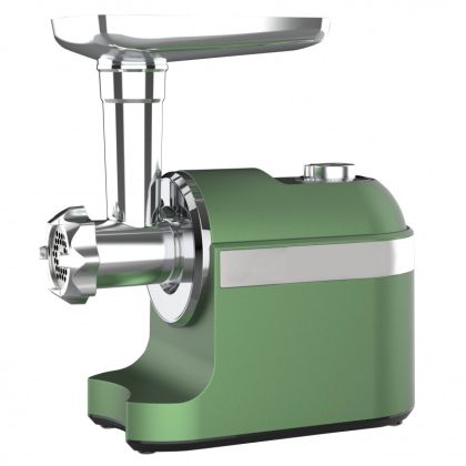 Месомелачка с приставка за домати Oliver VOLTZ OV51991F, 1600W, Аксесоар за колбаси, Зелен