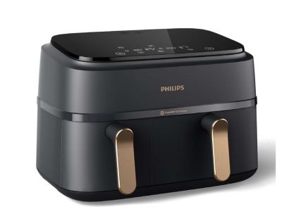 Фритюрник без мазнина PHILIPS NA352/00 Airfryer Series 3000, Двойна кошница сензорен екран с 8 предварително зададени настройки Вместимост 9л