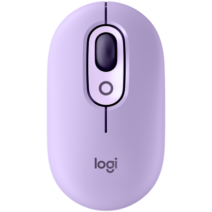 Безжична мишка LOGITECH POP Mouse with emoji (910-007414), Bluetooth, 4000 DPI, Lilac