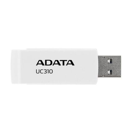 USB памет 64GB ADATA UC310, USB 3.2 Gen1 (USB 5Gbps), White - UC310-64G-RWH