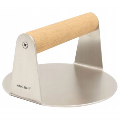 Преса за бургери KINGHOFF KH 1878, Неръждаема стомана, Лесно измиване, Диаметър 11.4 см, Инокс