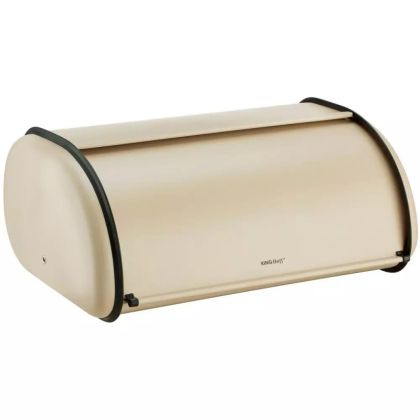 Кутия за хляб KINGHOFF KH 1866, 44 см, Лека и здрава конструкция, Стомана, Бежов