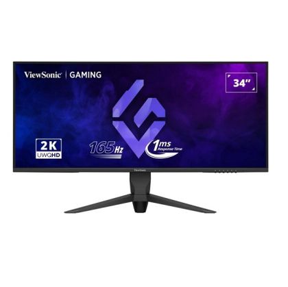Монитор VIEWSONIC VX3480-2K-PRO, 34" VA, UWQHD (3440 x 1440) 165Hz, 21:9, 1ms, 300 cd/m² , 4000:1, AMD FreeSync Premium, 2xHDMI, DP, USB 2.0, Black