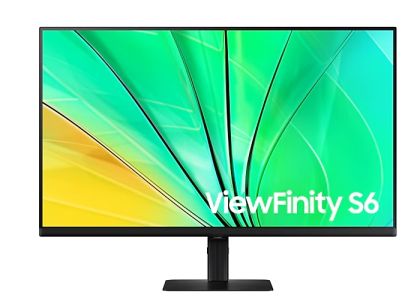 Монитор SAMSUNG ViewFinity S6 S60UD (LS32D600UAUXEN), 32" IPS, QHD (2560x1440) 100Hz, 16:9, 5ms, 350 cd/㎡, 1000:1, Adaptive Picture, HDMI, DP, USB-C, RJ-45, 3xUSB3.0, Black