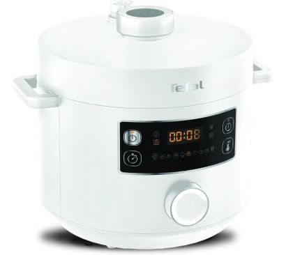 Мултикукър под налягане Tefal CY754130, Turbo Cuisine 5L (white), 1090W,  EPC, automatic prg (10) (inlc. Bake, Sous-vide, Slow-Cook, Ferment, Reheat), easy steam release