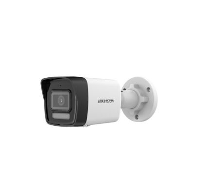 Охранителна камера HikVision DS-2CD1043G2-LIUF, 4 MP Smart Hybrid Light Fixed Bullet Network Camera, 4 mm, IR, White Light up to 30m, H.265+, IP67, built-in microphone, micro SDXC (512GB), 12Vdc/PoE 6.5W