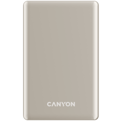 Външна батерия CANYON CNS-CPB505BE OnPower 505 slim Magsafe 5000 mAh PD20W Beige