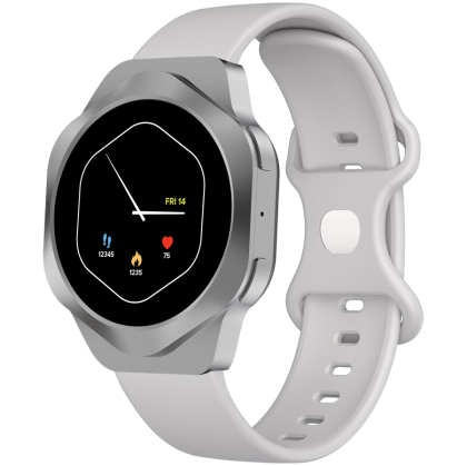 CANYON Smart Watch Hexagon 88 BT-CALL Silver