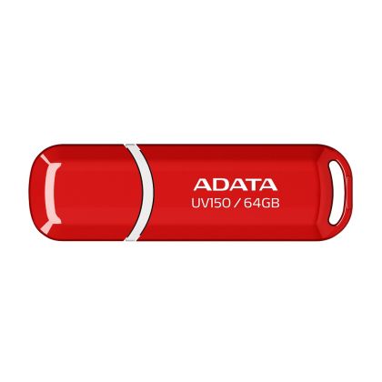 USB памет 64GB ADATA UV150, USB 3.2 Gen 1, Red -  AUV150-64G-RRD