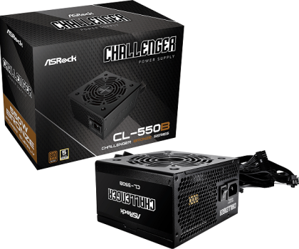 Захранване ASROCK Challenger CL-550B, 550W, 80 Plus BRONZE