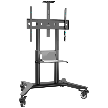 ONKRON Mobile TV stand for 55"-90" up to 75 kg, black
