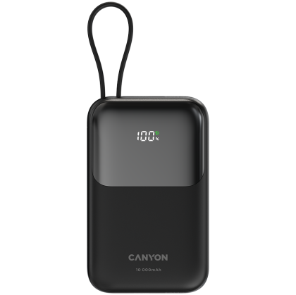 Външна батерия CANYON OnPower 101 (CNS-CPB101BK), 10000 mAh, PD22.5W, Black