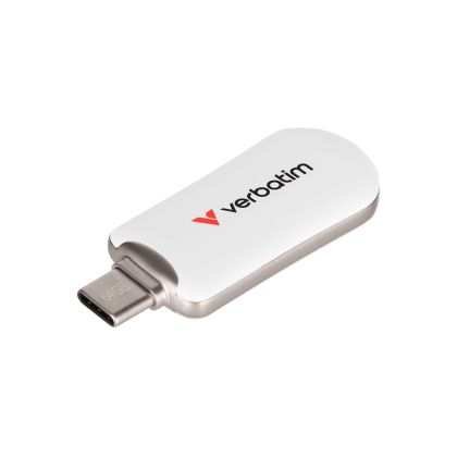 USB памет 64GB VERBATIM Plectra, USB-C White 
