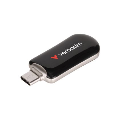 USB памет 64GB VERBATIM Plectra, USB-C Black