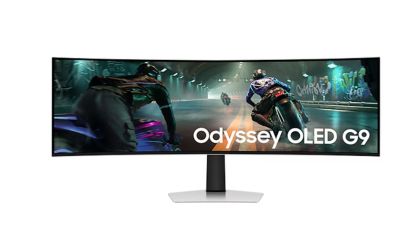 Монитор SAMSUNG Odyssey OLED G9 G91SD (LS49DG910SUXEN), 49" OLED Curved 1800R, DQHD (5120x1440) 144Hz, 32:9, 0.03ms, 250 cd/m2, 1M:1, AMD FreeSync Premium Pro, Nvidia G-Sync, DP, HDMI, Micro HDMI, USB Type-C, Silver