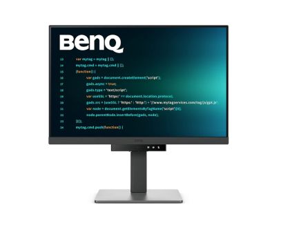 Монитор BENQ RD240Q (9H.LLXLA.TBE), 24.1" IPS, WQXGA (2560x1600) 60Hz, 16:10, 5ms, 1000:1, 300 cd/m2, Speaker 2x2W, HDMI, DP, USB-C, 3xUSB 3.2, Grey