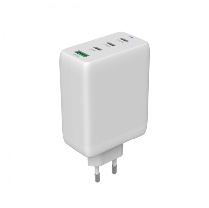 Зарядно у-во CANYON CU100ACC GaN 100W 3xPD 1xQC EU White