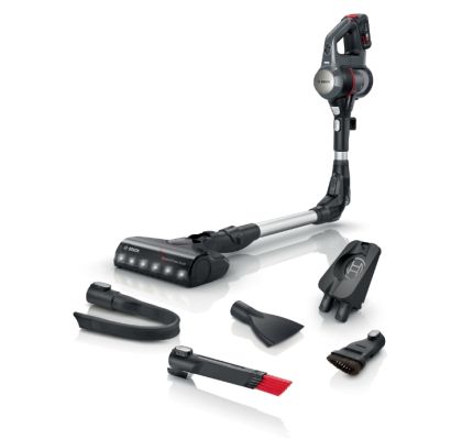 Вертикална прахосмукачка BOSCH BCS711A, Без торба, 18.0 V, Време на работа 40 мин, Dark granite